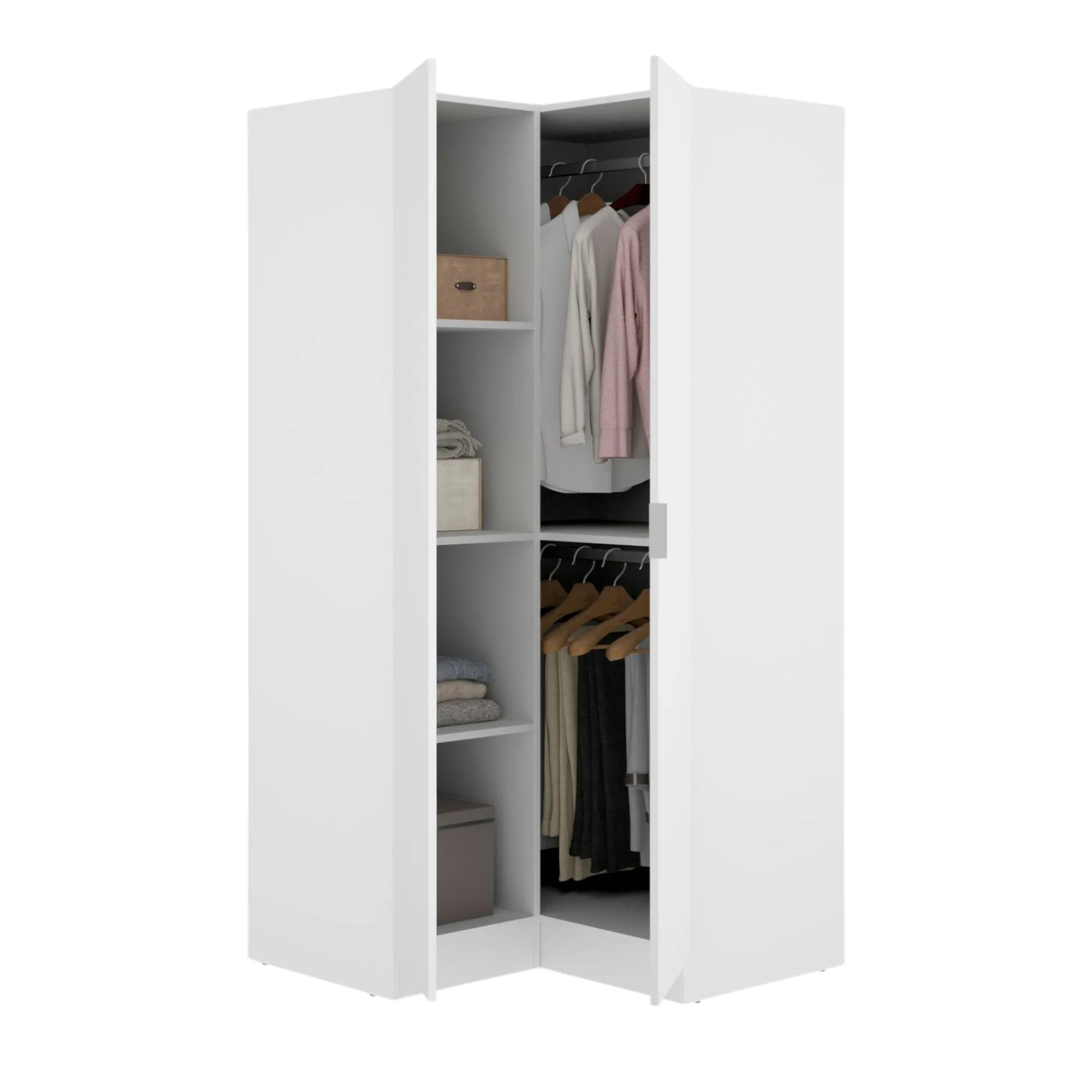 Guardaroba 2 ante Aser, 91x93h184 cm,<Dmora New