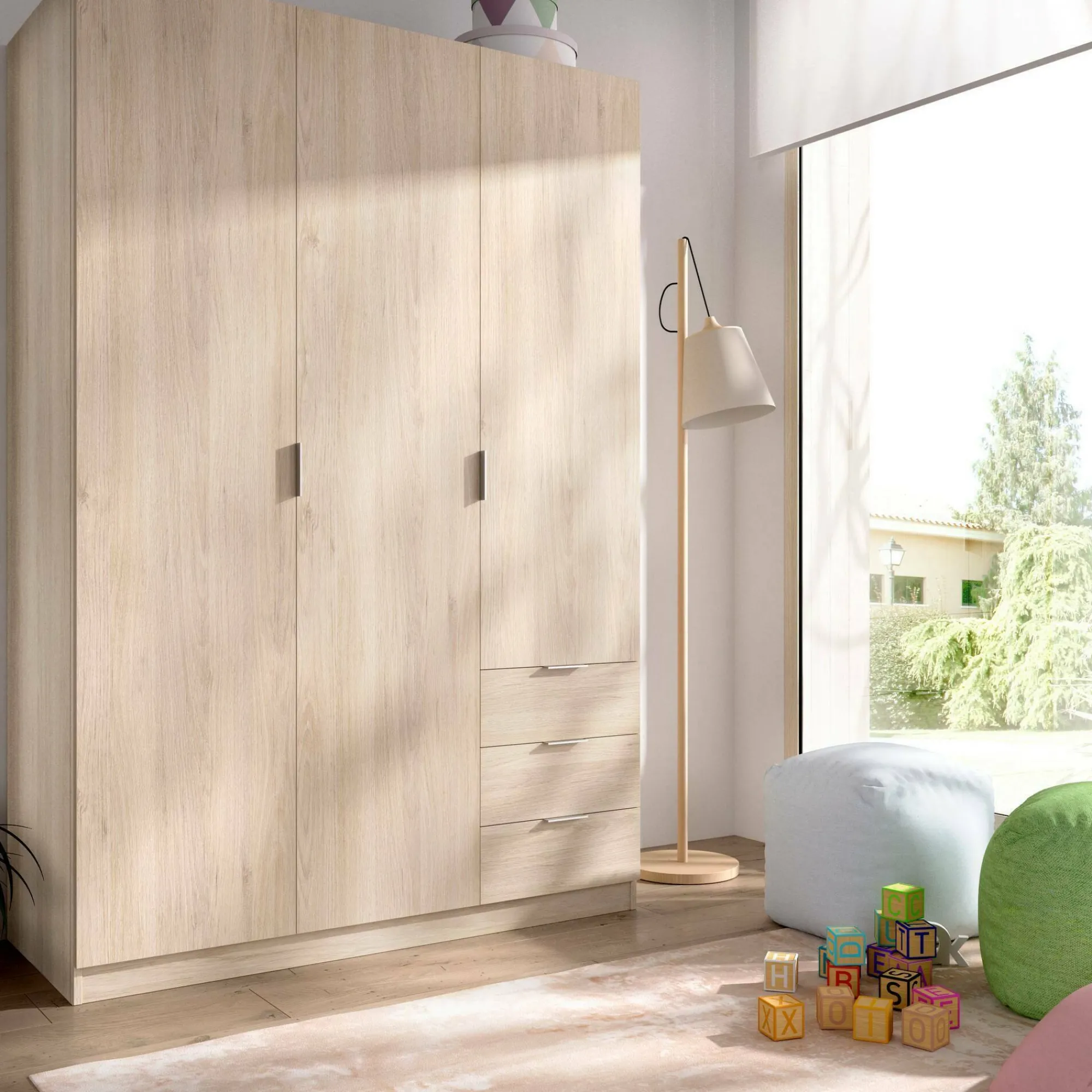 Guardaroba 3 ante Astru, 121x52h184 cm,<Dmora Shop
