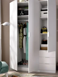 Guardaroba 3 ante Astru, 121x52h184 cm,<Dmora Shop