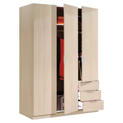 Guardaroba 3 ante Astuzzia, 121x52h180 cm,<Dmora Sale