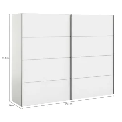 Guardaroba 2 ante Avelengo, 243x64 h202 cm,<Dmora Shop
