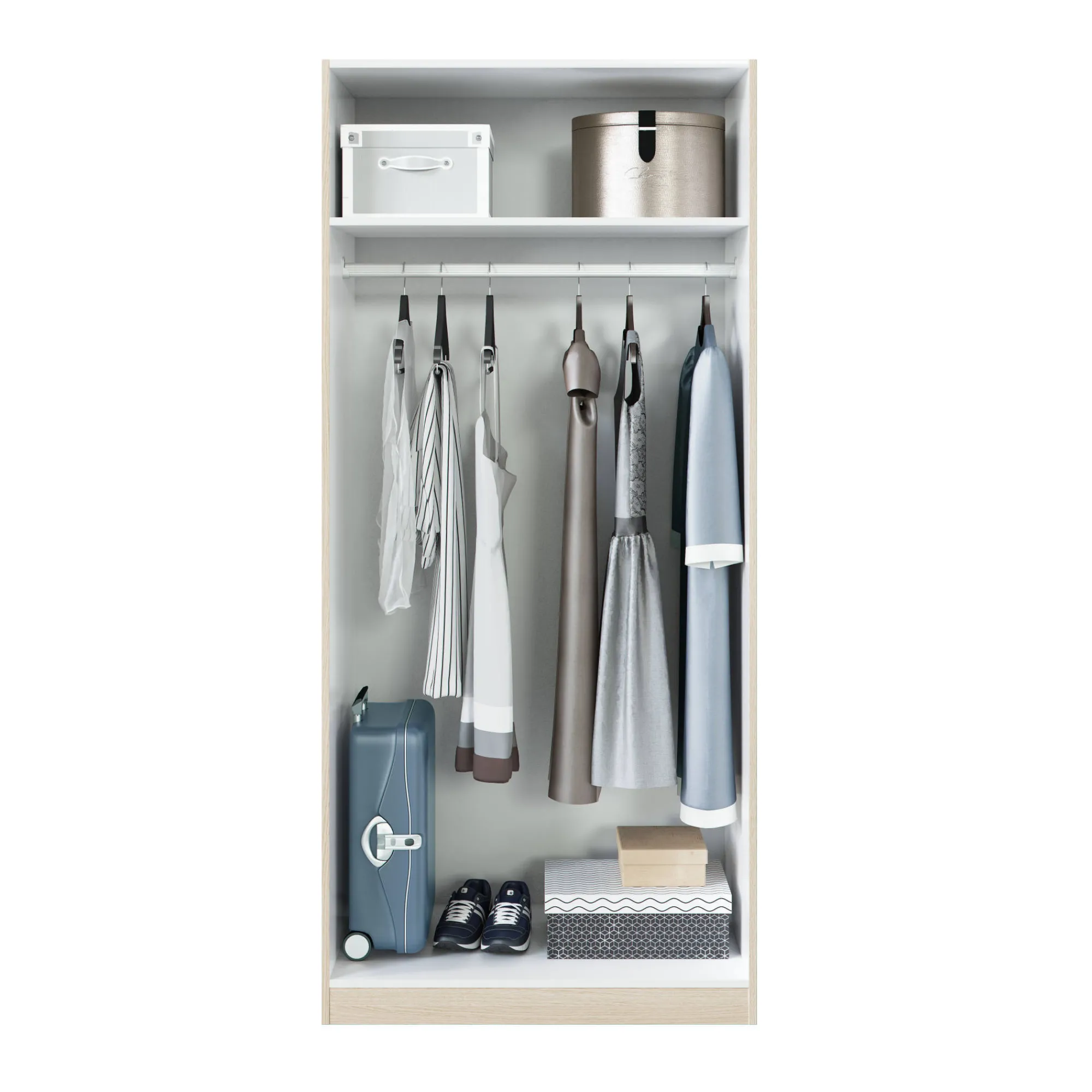 Guardaroba 2 ante Avik, 82x52h180 cm,<Dmora Flash Sale