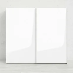 Guardaroba 2 ante Badesse, 61x243 h220 cm, Bianco<Dmora Cheap