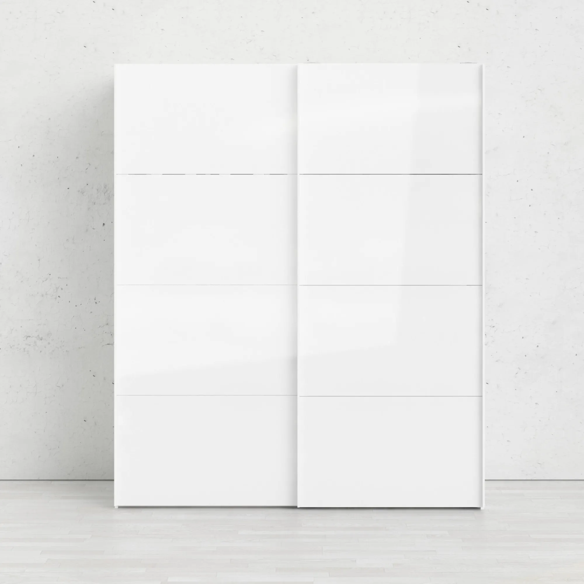 Guardaroba 2 ante Badesse, 62x182 h220 cm, Bianco<Dmora Fashion