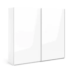 Guardaroba 2 ante Badesse, 61x243 h220 cm, Bianco<Dmora Cheap