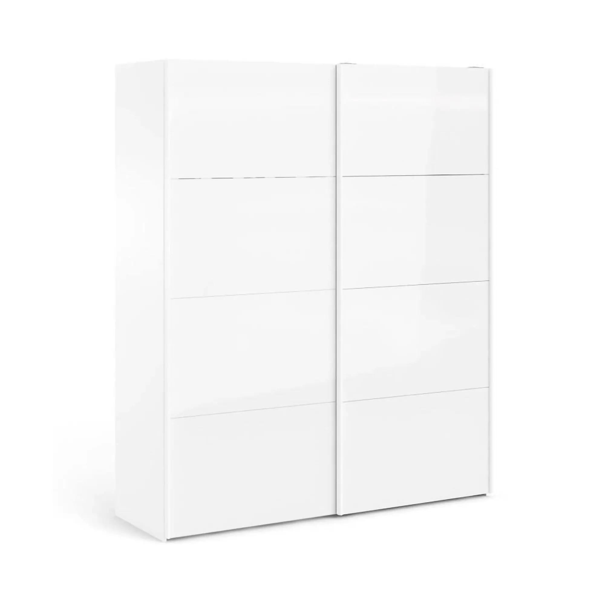 Guardaroba 2 ante Badesse, 62x182 h220 cm, Bianco<Dmora Fashion