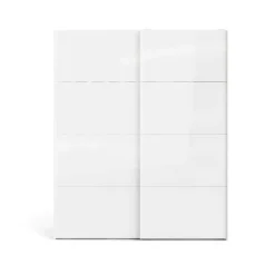Guardaroba 2 ante Badesse, 62x182 h220 cm, Bianco<Dmora Fashion