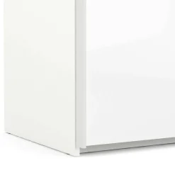 Guardaroba 2 ante Badesse, 61x243 h220 cm, Bianco<Dmora Cheap