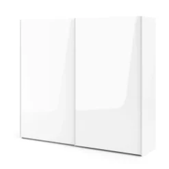Guardaroba 2 ante Badesse, 61x243 h220 cm, Bianco<Dmora Cheap
