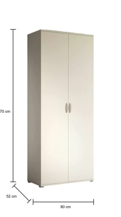Guardaroba 2 ante Bandu, 80x52h170 cm,<Dmora Store