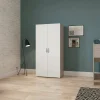 Guardaroba 2 ante Barge, 79x52 h166 cm, Rovere e Bianco opaco<Dmora Best Sale