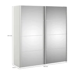 Guardaroba 2 ante Bema, 182x64 h202 cm,<Dmora New
