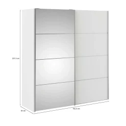 Guardaroba 2 ante Cerreto, 182x64 h202 cm,<Dmora Best Sale