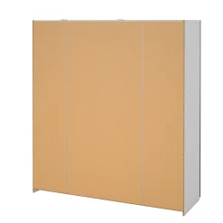 Guardaroba 2 ante Cerreto, 64x182 h202 cm, Bianco e Quercia<Dmora Discount