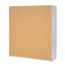 Guardaroba 3 ante Delphine, Mobile camera da letto, Cabina armadio portabiti, Armadio appendiabiti, 60x177 h200 cm, Bianco<Dmora Store