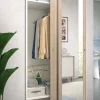 Guardaroba 2 ante Dmontic, 90x45h195 cm, Rovere e Bianco<Dmora Clearance