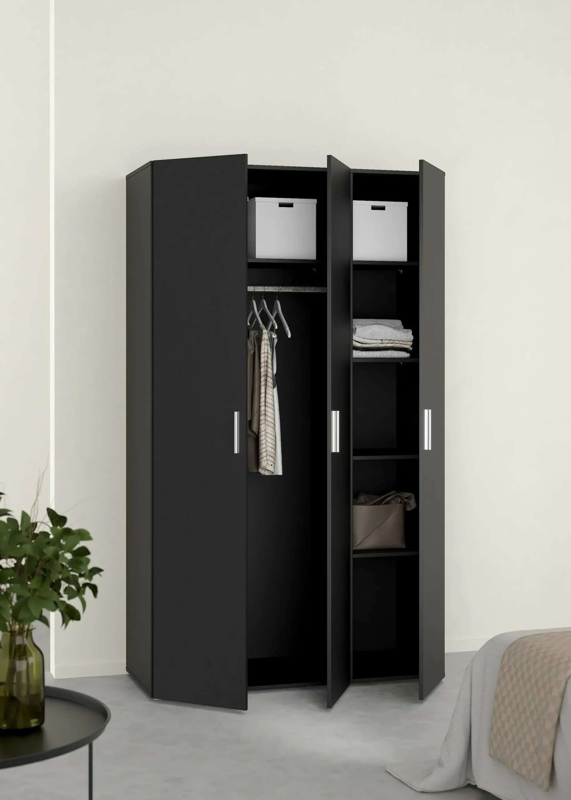 Guardaroba 3 ante Drivier, 50x118 h201 cm,<Dmora Outlet