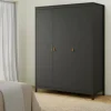 Guardaroba 3 ante Dsemiol, 58x150 h199 cm,<Dmora Clearance