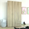 Guardaroba 3 ante Dsemplic, 116x50 h200 cm,<Dmora Online