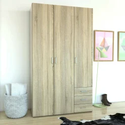 Guardaroba 3 ante Dsemplic, 116x50 h200 cm,<Dmora Online