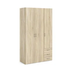Guardaroba 3 ante Dsemplic, 116x50 h200 cm,<Dmora Online