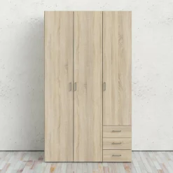 Guardaroba 3 ante Dsemplic, 116x50 h200 cm,<Dmora Online