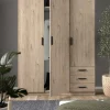 Guardaroba 3 ante Dsenk, 50x147 h200 cm,<Dmora Shop