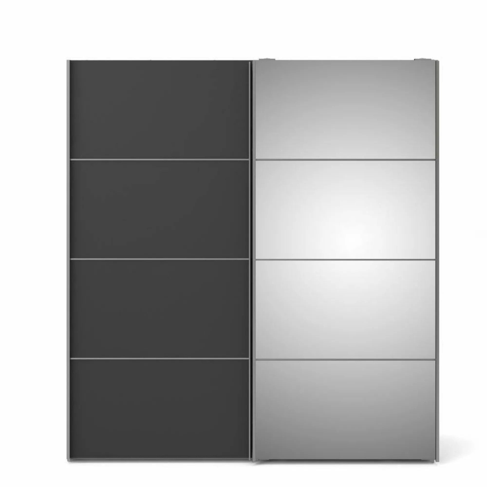 Guardaroba 2 ante Dsorb, 182x64 h202 cm, Bianco e Grigio<Dmora Flash Sale
