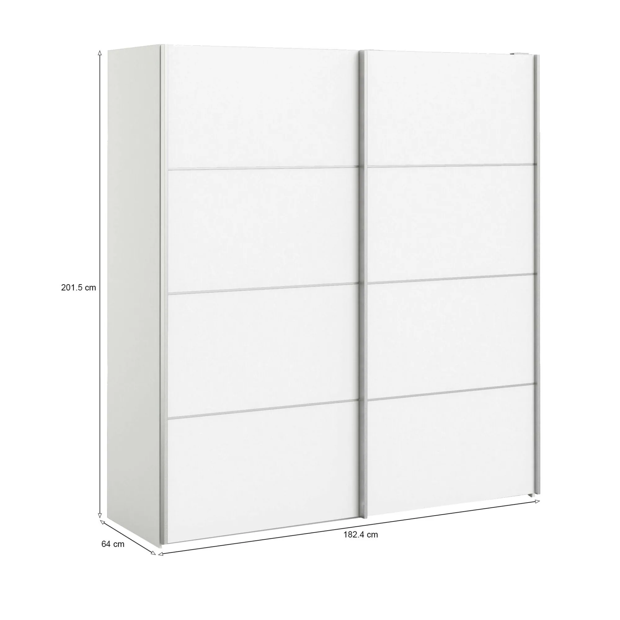 Guardaroba 2 ante Dsorvill, 182x64 h202 cm,<Dmora Best Sale