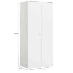 Guardaroba 2 ante Dsotti, 99x60 h219 cm,<Dmora Outlet