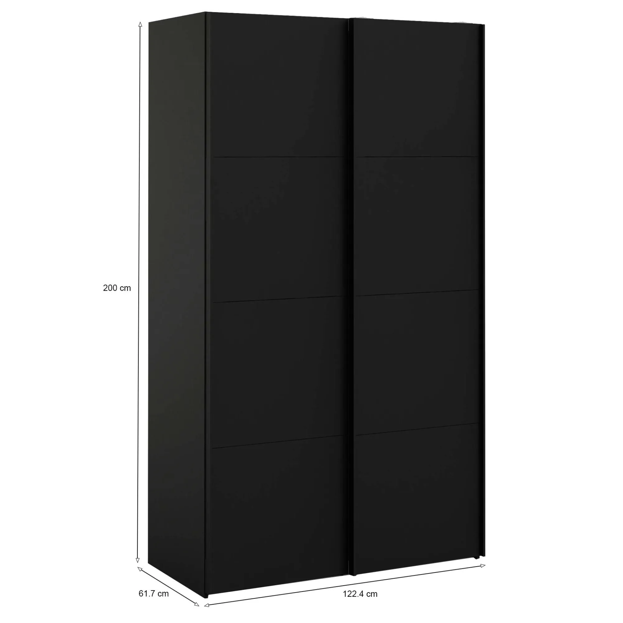 Guardaroba 2 ante Dspagnul, 62x122 h220 cm,<Dmora Outlet