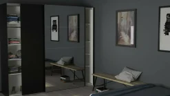 Guardaroba 2 ante Dstabil, 61x243 h220 cm,<Dmora Shop