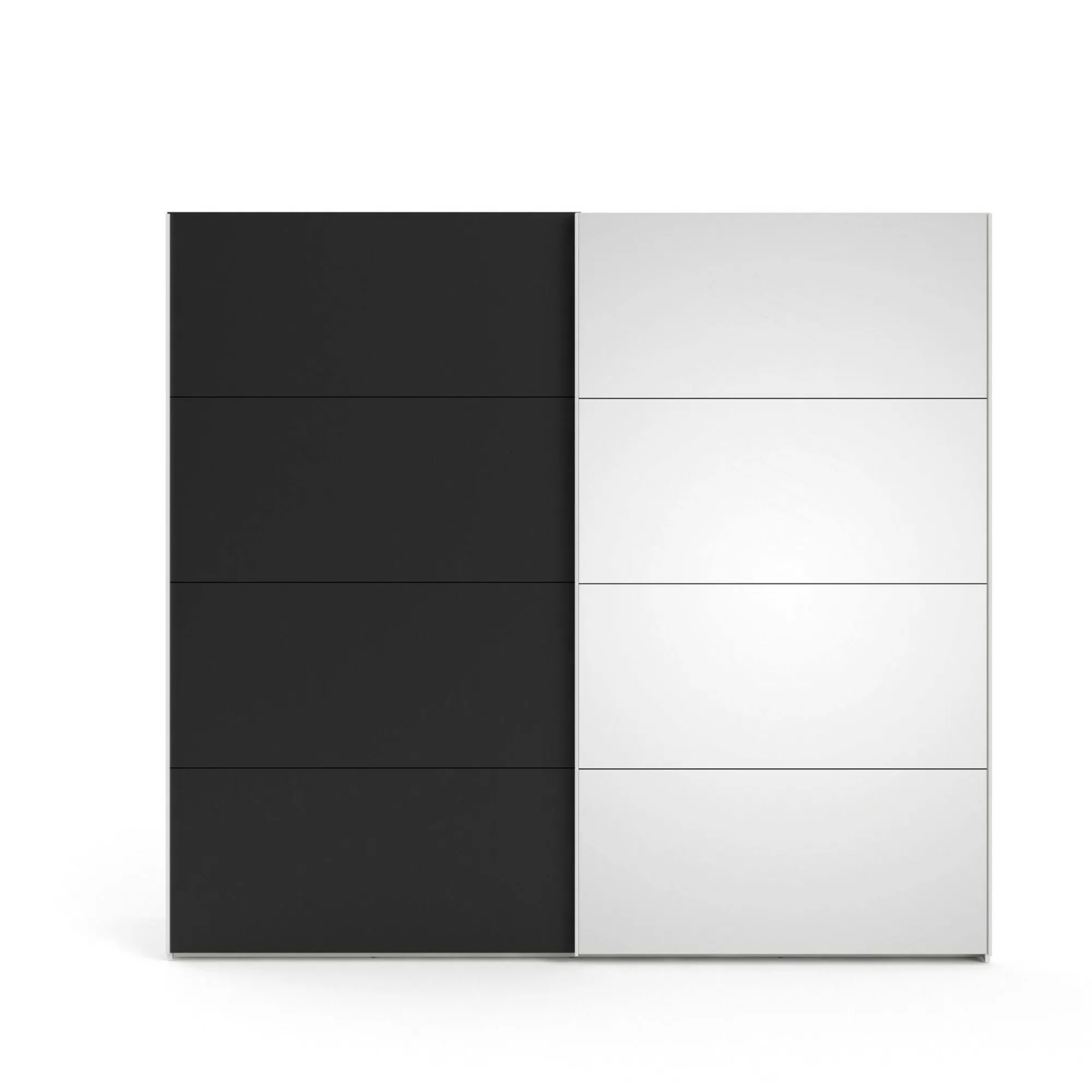 Guardaroba 2 ante Dstabil, 61x243 h220 cm, Bianco e Nero<Dmora Shop