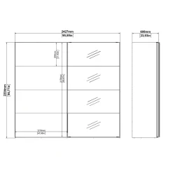 Guardaroba 2 ante Dstabil, 61x243 h220 cm,<Dmora Shop