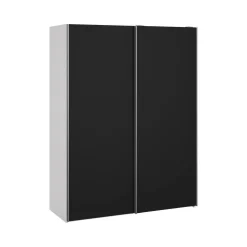 Guardaroba 2 ante Dstang, 61x150 h200 cm, Bianco e Nero<Dmora Clearance