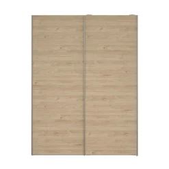 Guardaroba 2 ante Dstang, 61x150 h200 cm, Bianco e Rovere<Dmora Flash Sale
