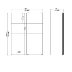 Guardaroba 2 ante Dstang, 61x150 h200 cm, Bianco e Rovere<Dmora Flash Sale