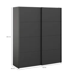 Guardaroba 2 ante Dstatut, 61x182 h220 cm,<Dmora Sale