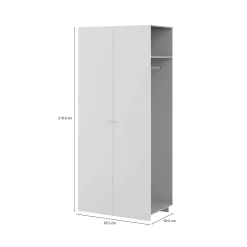 Guardaroba 2 ante Dstrele, 60x96 h219 cm,<Dmora Store