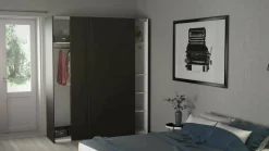 Guardaroba 2 ante Dvergan, 62x182 h220 cm,<Dmora Store