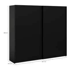 Guardaroba 2 ante Dvergan, 61x243 h220 cm,<Dmora Online