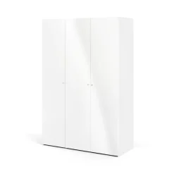Guardaroba 3 ante Ernesto, 147x60 h219 cm, Bianco<Dmora Best