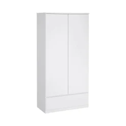 Guardaroba 2 ante Kab, 99x50 h201 cm, Bianco<Dmora Fashion