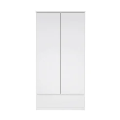 Guardaroba 2 ante Kab, 99x50 h201 cm, Bianco<Dmora Fashion