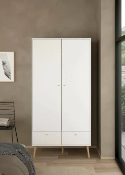 Guardaroba 2 ante Kahina, 58x99 h200 cm,<Dmora Shop