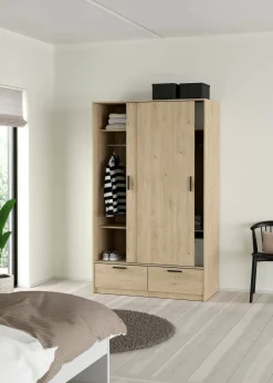 Guardaroba 2 ante Kammuri, 60x121 h200 cm,<Dmora Discount