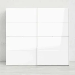 Guardaroba 2 ante Kauri, 61x243 h220 cm, Bianco<Dmora Clearance