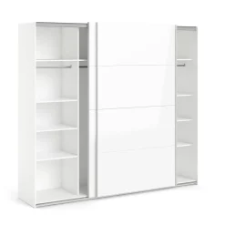 Guardaroba 2 ante Kauri, 61x243 h220 cm, Bianco<Dmora Clearance