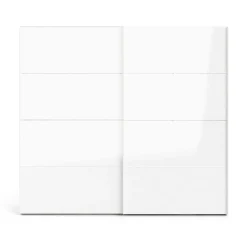 Guardaroba 2 ante Kauri, 61x243 h220 cm, Bianco<Dmora Clearance
