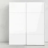 Guardaroba 2 ante London, 182x62 h220 cm, Bianco<Dmora Shop